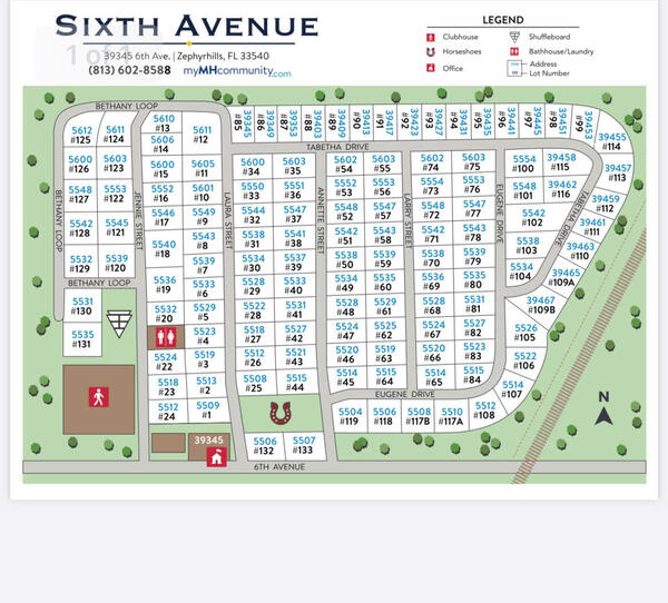 5506 Eugene Street a Zephyrhills, FL Mobile or Manufactured Home for Sale